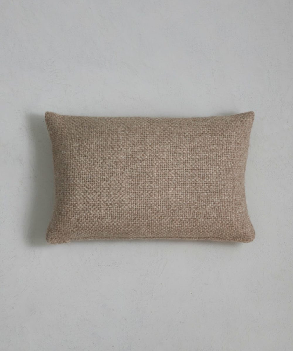 Alpaca Basketweave Lumbar Pillow Bed & Bath Oatmeal