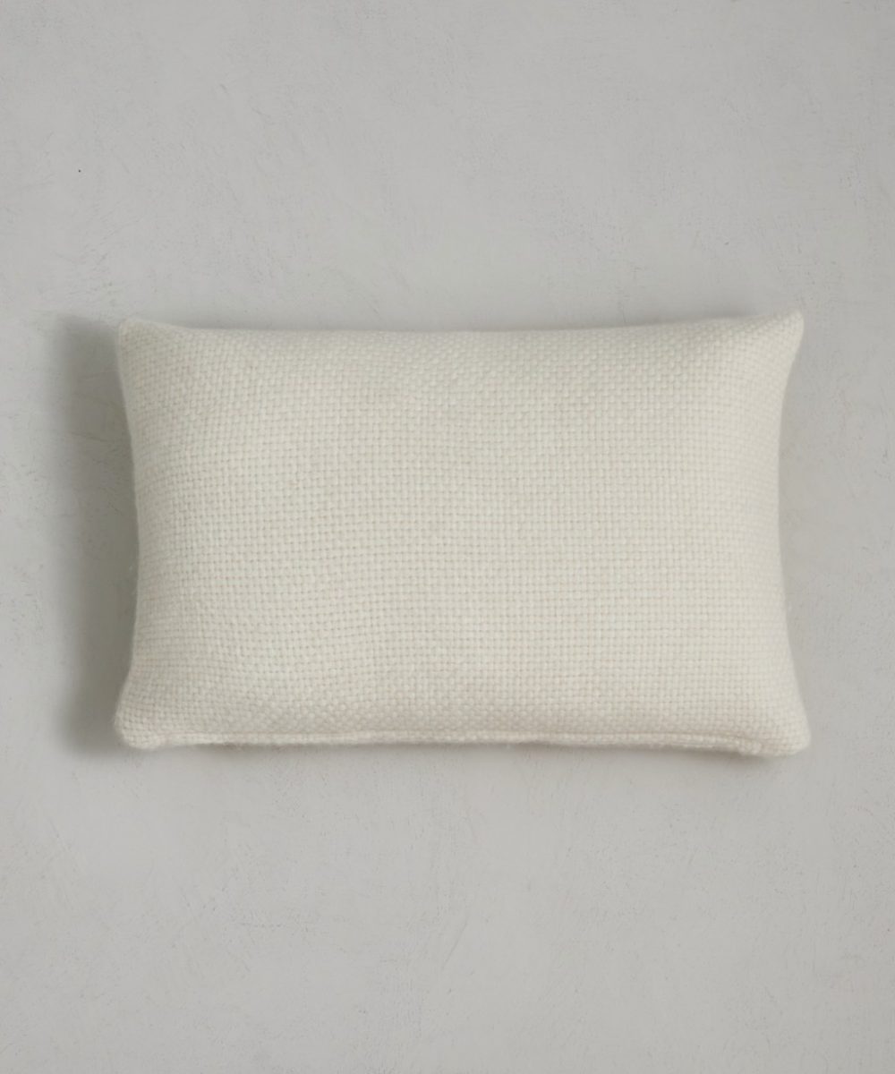 Alpaca Basketweave Lumbar Pillow Bed & Bath Ivory