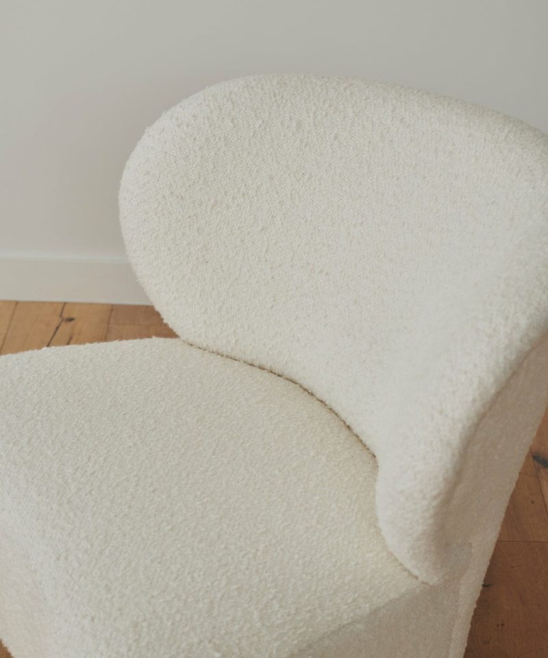 Brentwood Chair Accent Chairs Ivory Wool Boucle