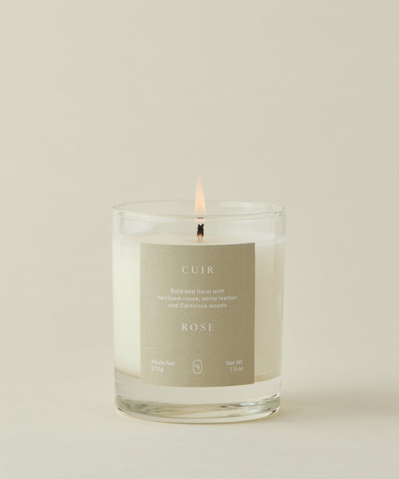 Cuir Rose Candle Candles