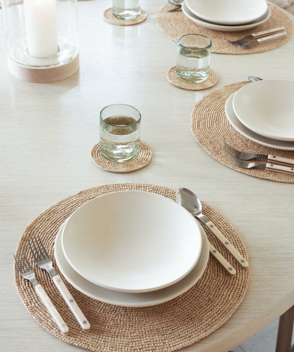 Fine Braided Placemat Kitchen & Dining Light Natural