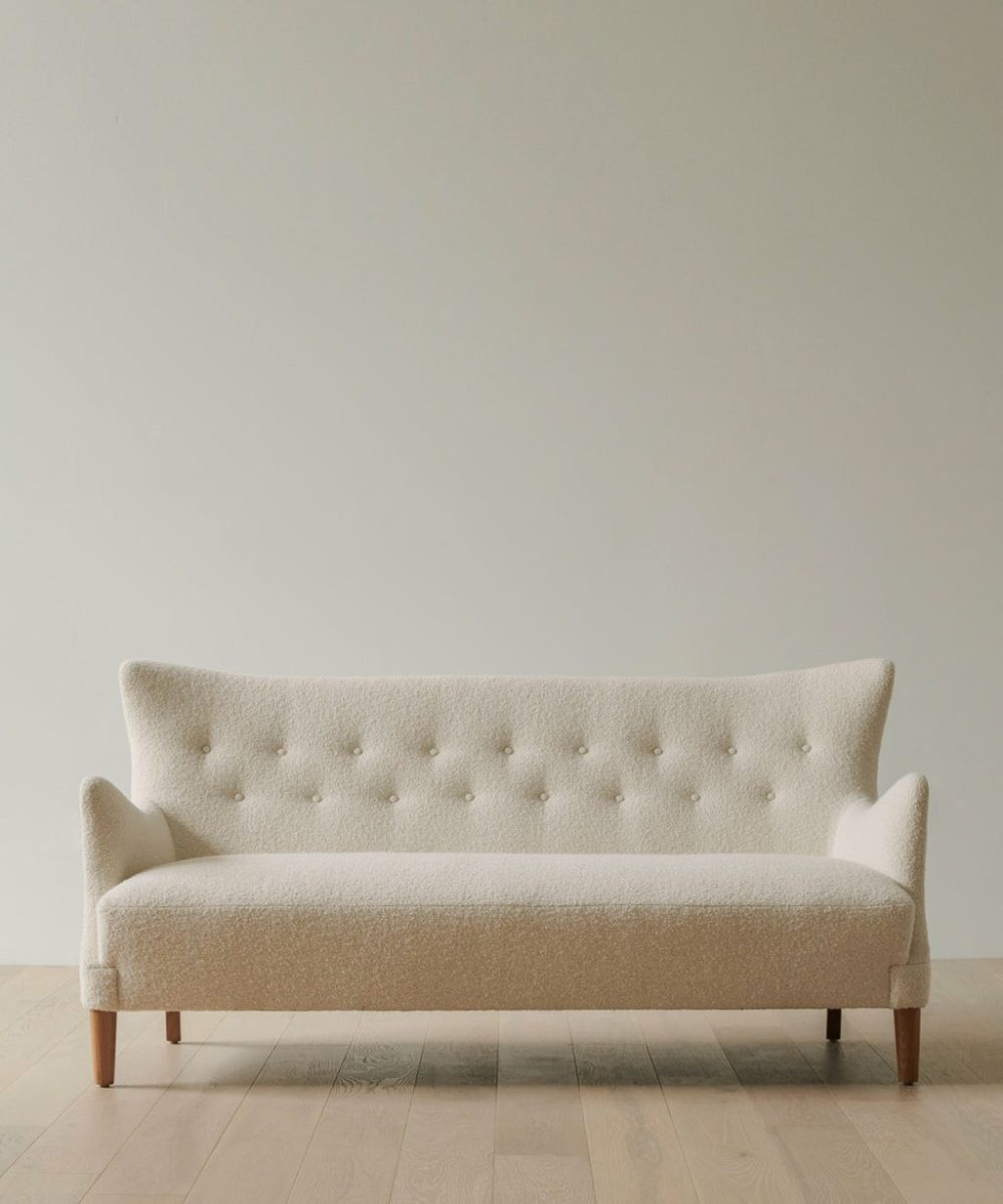 Greenwich Sofa Furniture Oyster Mini Boucle