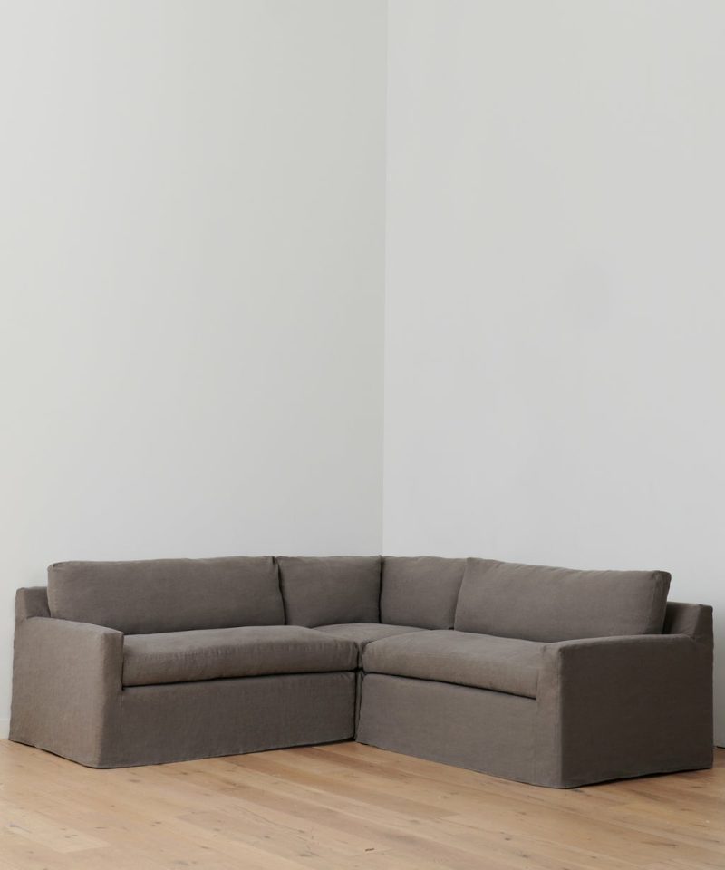 Harbor Sectional Furniture Charcoal Linen