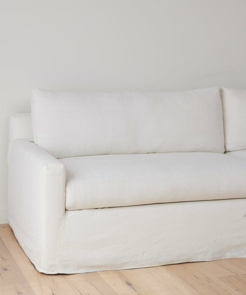 Harbor Sofa Furniture Ivory Linen