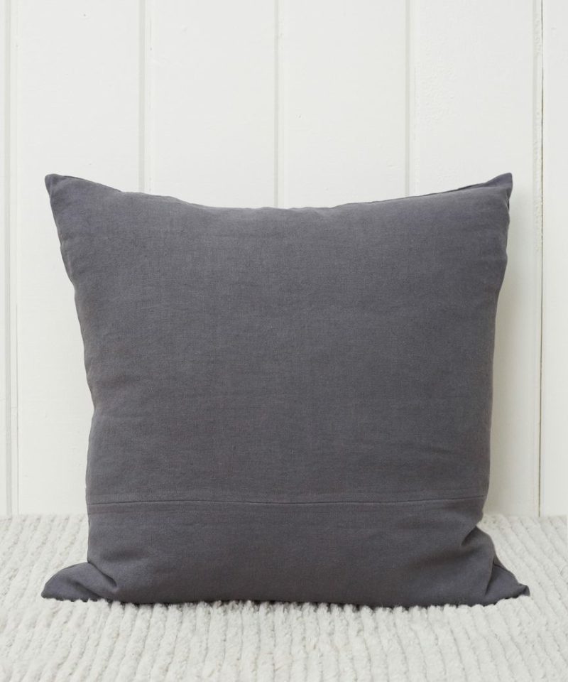 Linen Pillow Bed & Bath Charcoal