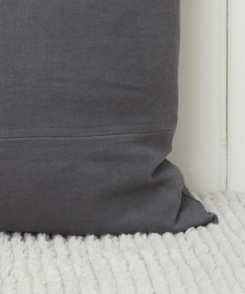 Linen Pillow Bed & Bath Charcoal