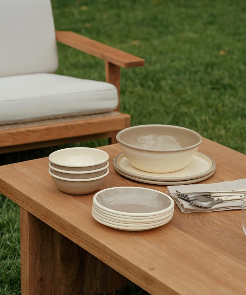 Picnic Salad Plate Dinnerware Mushroom