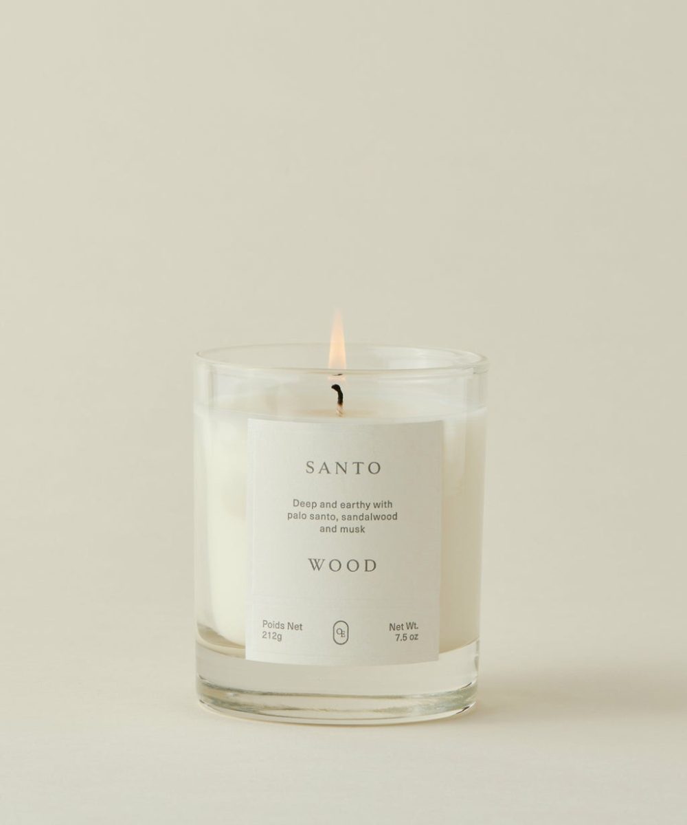 Santo Wood Candle Candles