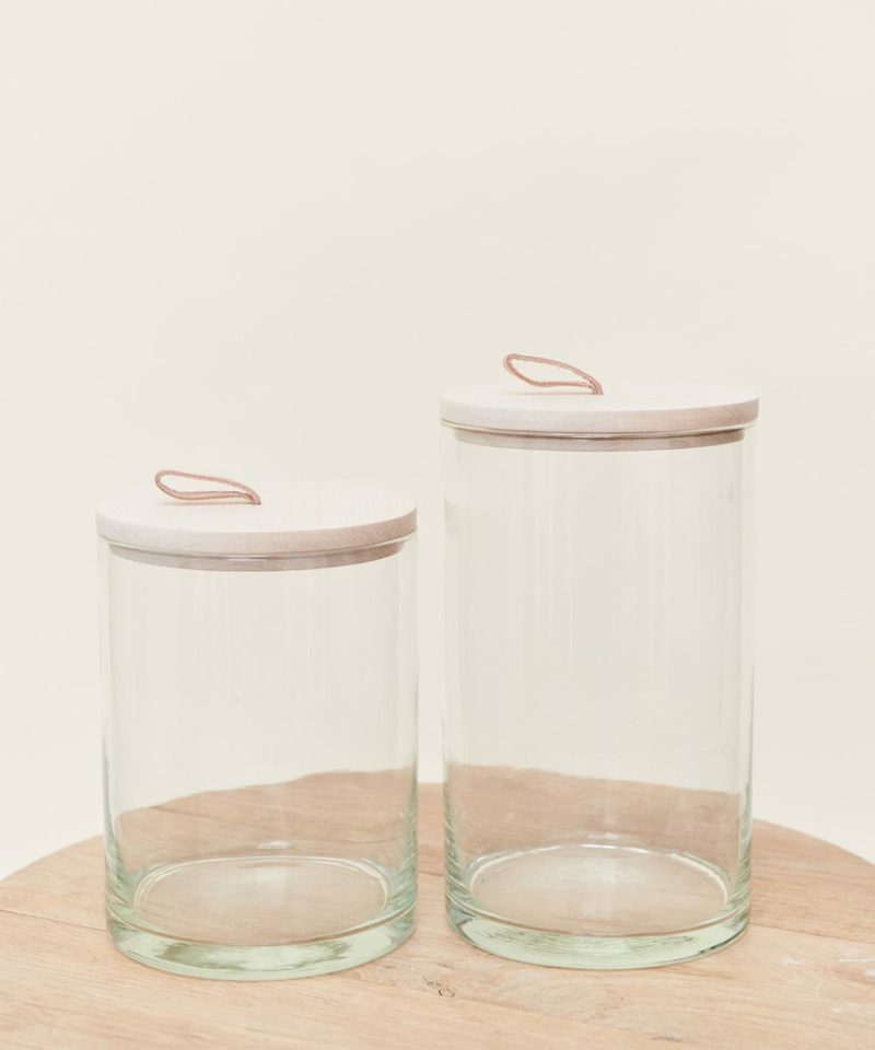 Stowe Eco Glass Canister Bathroom Clear