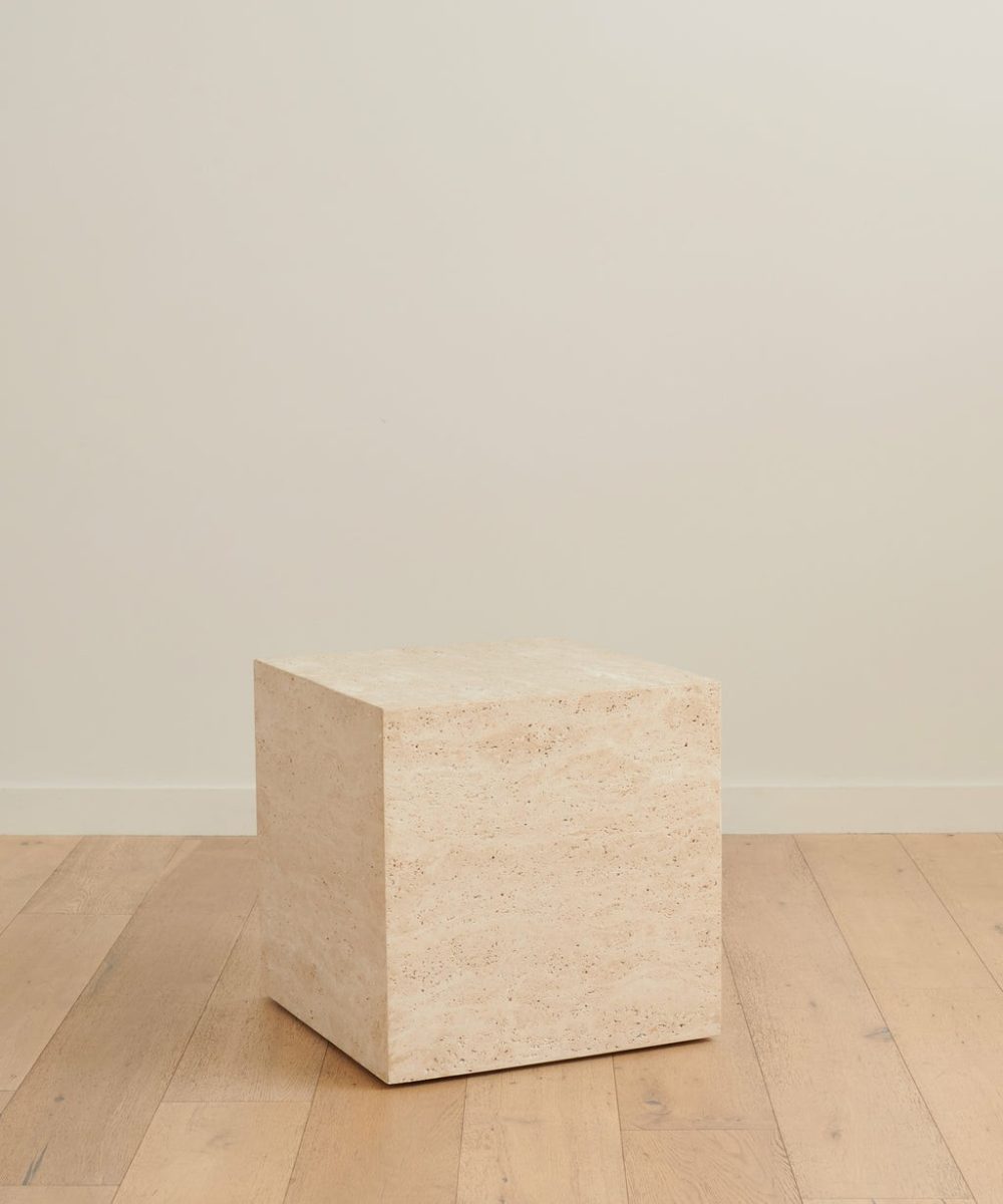 Sur Side Table Furniture Travertine