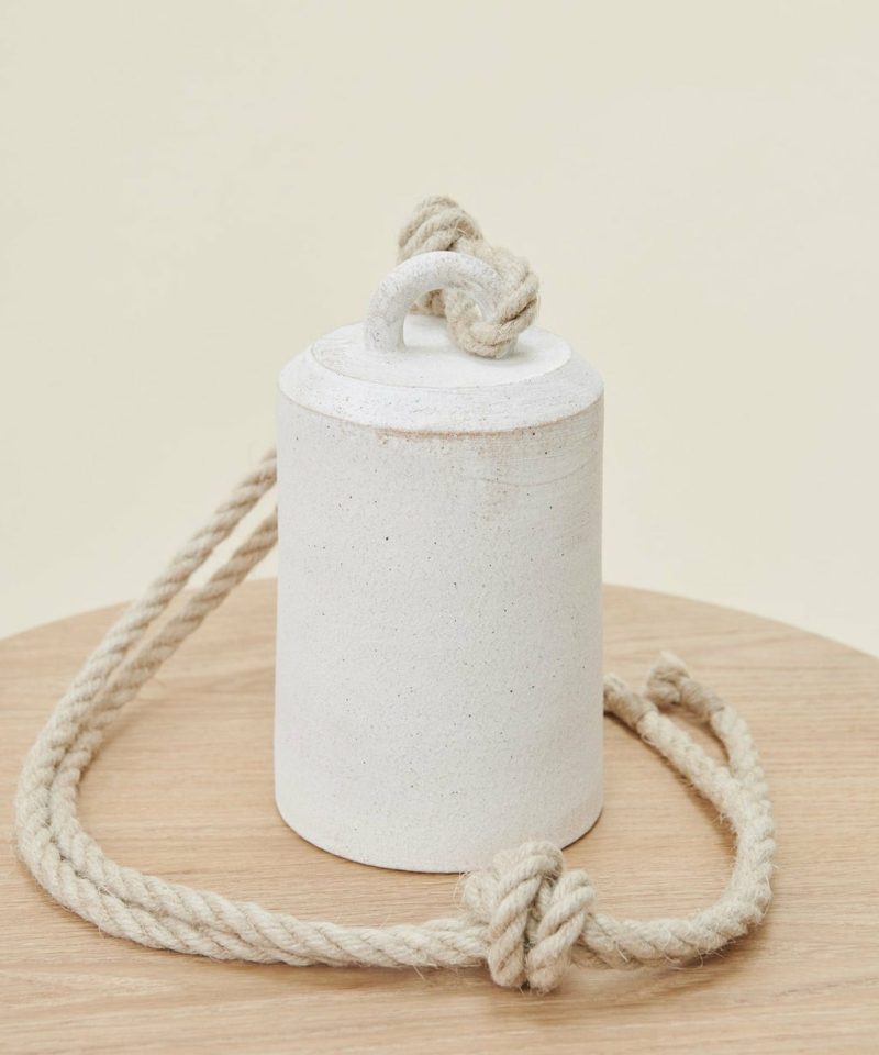 Tall Thrown Bell Home Décor White