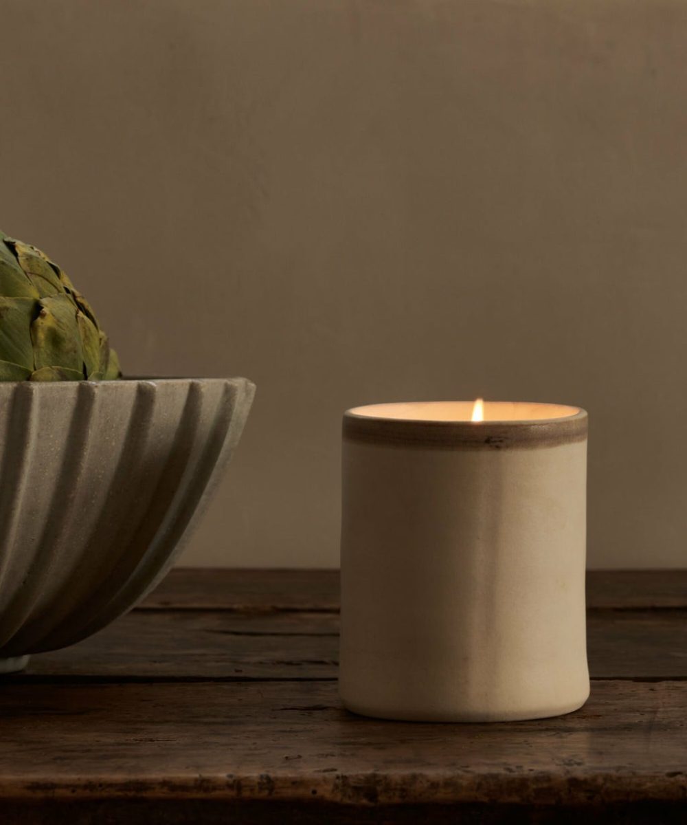 Topanga Ceramic Candle Bathroom Oatmeal