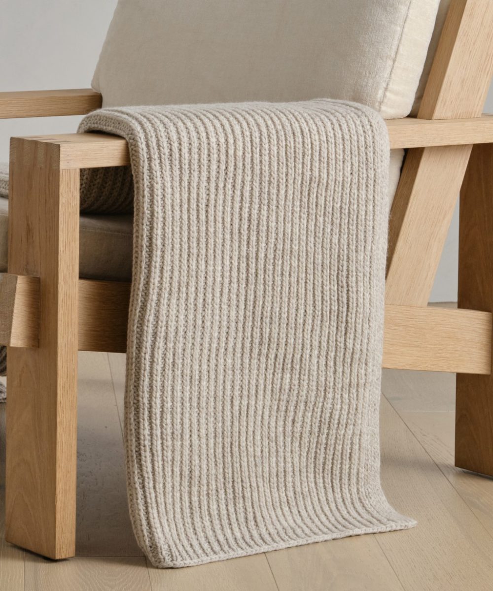 Wool Fisherman Throw Bed & Bath Oatmeal